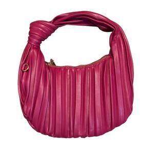 Pink Faux Leather Purse